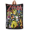 Z-Zelda Legends Flannel Throw Blankets Cartoon Game Anime Blanket for Bed Office Warm Plush Thin Quilt