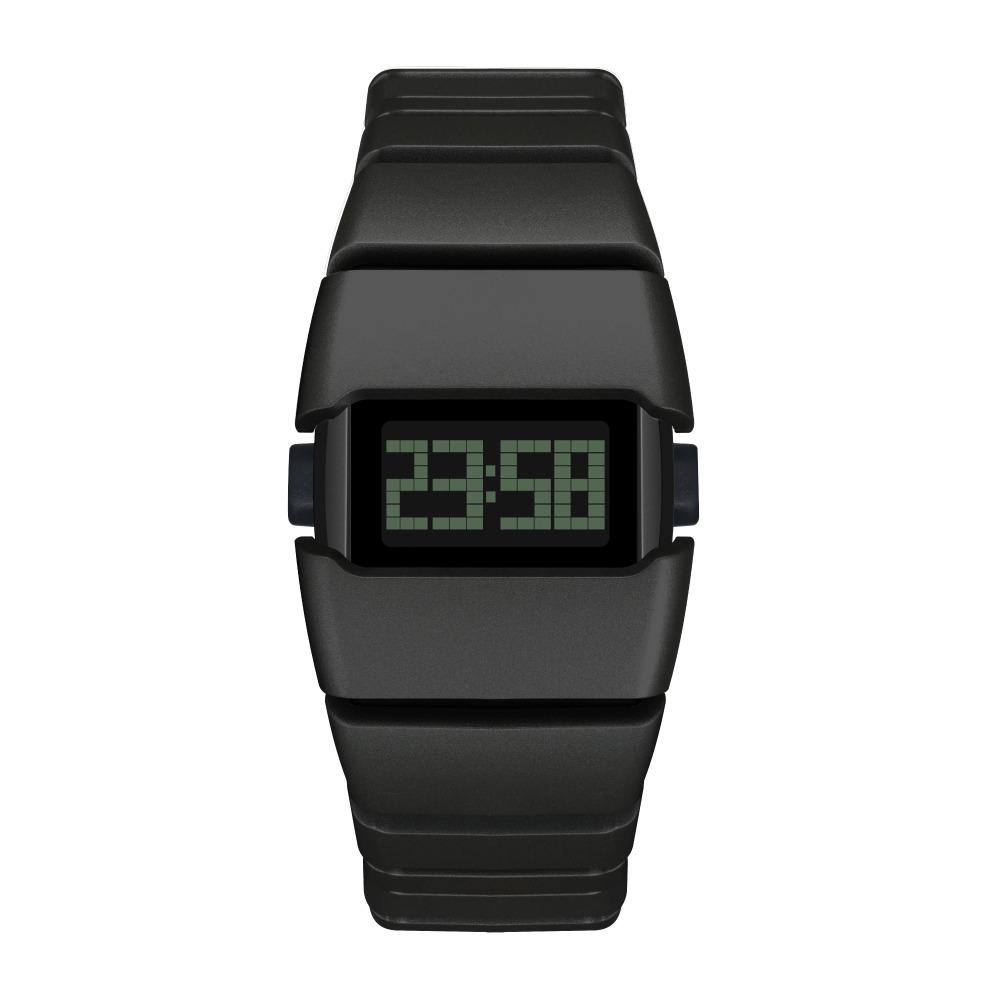 American Fashion LED Electronic Watch Silicone Watch Strap Rectangular Dial Quartz Watch Waterproof Men's Electronic Watches