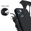 Case For iPhone 13 Pro (6.1") Black Silicone and 2 Tempered Glasses