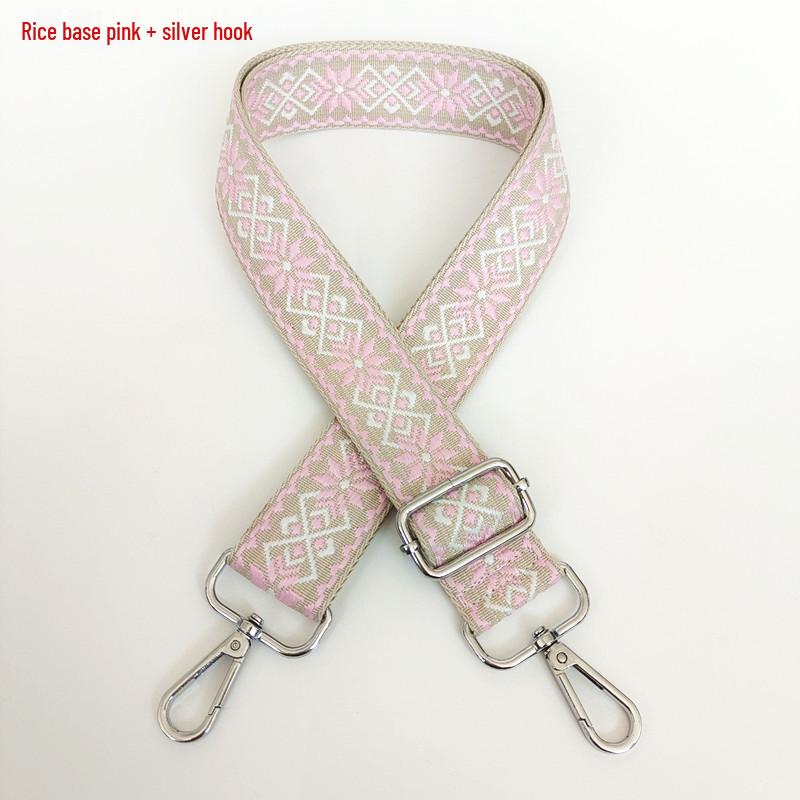3.8cm Wide Diamond Jacquard Crossbody Strap for Bags and Backpacks.