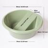 Compact Wash Bowl with Groove. Practical for on The Go Or Small Living .
