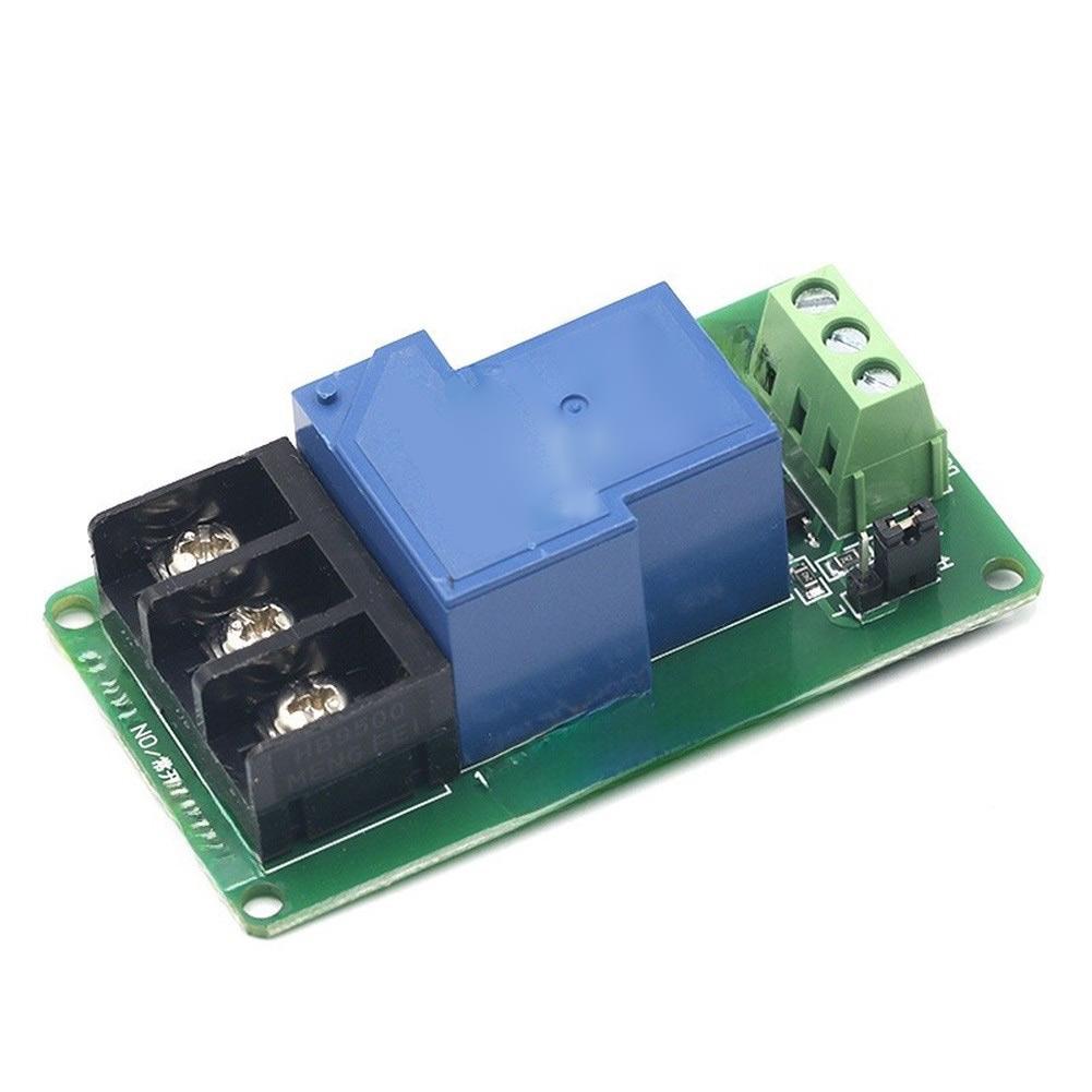 2PCS 5V Single Channel Relay Module with Screw Terminals for 12 to 10 AWG Wires and NO COM Output Configuration