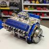 Binray Cison V8 Engine Kit Gas Small-Block Engine Model Kits Mini Build Your Own Stem Cison Running Engine Kits That Runs