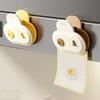 Magnetic Bag Sealing Clip with Timer Reusable Food Bag Clamp for Chips Snacks Freshness Keeper Cute Refrigerator Magnet Kitchen Fridge Organizer