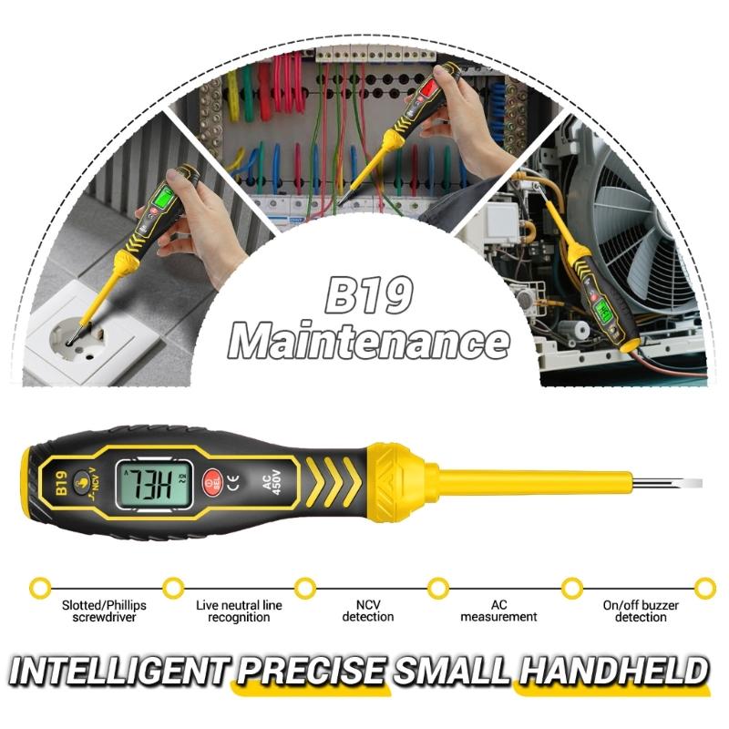 Industrial Tester Pen Buzzer Alarm Test 30-1000V Detector Meter Voltmeter Diagnostic Breakpoint Finders Tool Testing