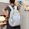 Schoolbag: Japanese INS Casual Solid Color Campus Middle and High School Students for Classes with a Large Capacity Backpack