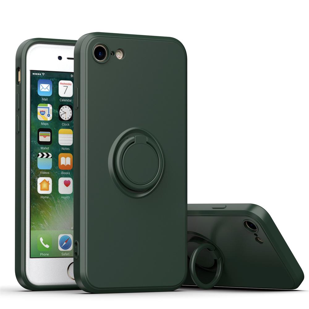 Luxury Liquid Silicone Magnetic Cases For For Iphone 15 14 13 12 11 Pro Max XS XR 6 6s 7 8 Plus SE  Soft Cover With Ring Holder