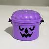 3/7Pcs Mini Pumpkin Bucket Striking Nostalgic Design Weird Atmosphere Spooky Mini Pumpkin Bucket Ornament