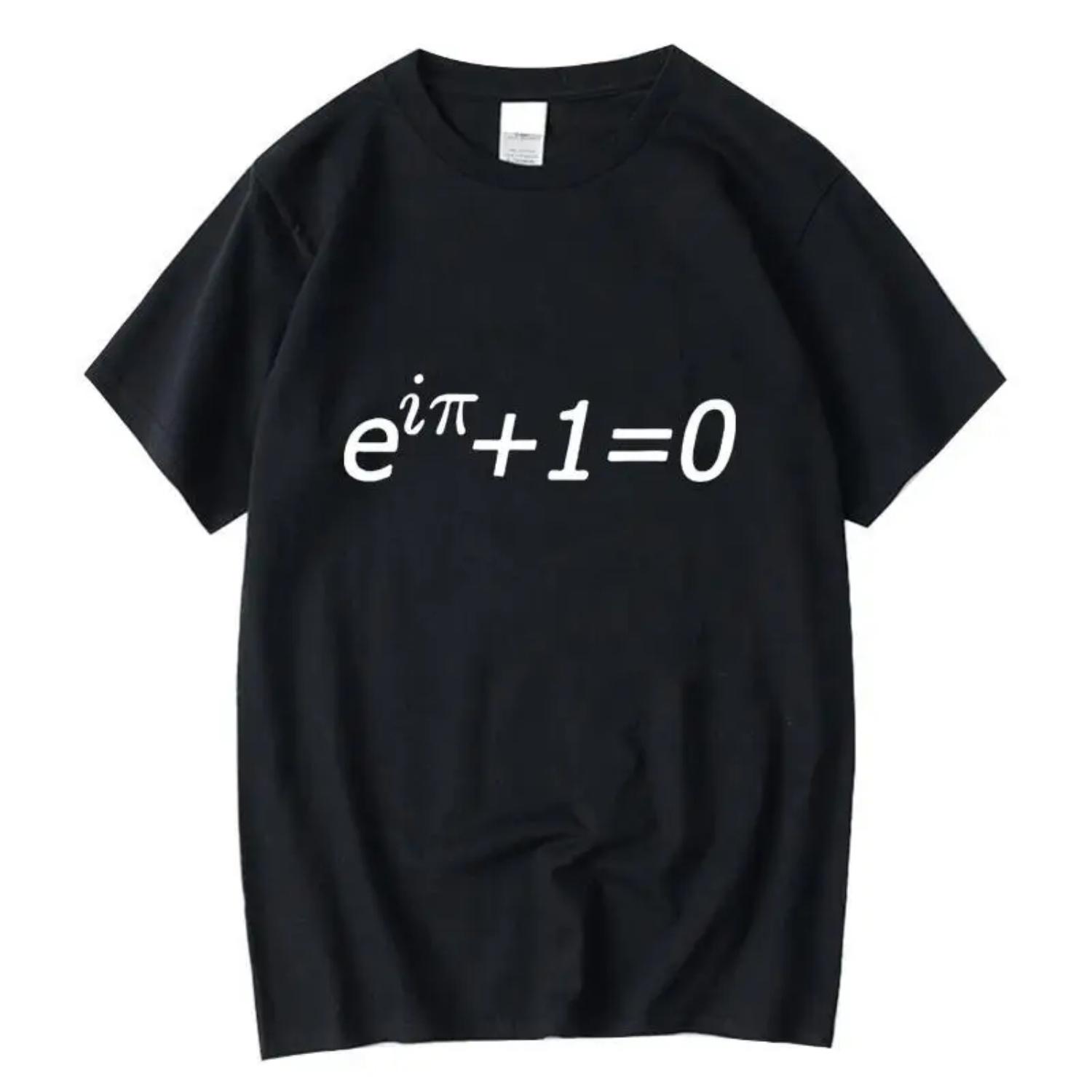 

Men s T-shirt Top Quality 100%cotton short sleeve math printed fashion men s tops T-shirt cool men tshirt male tee shirts XXXXXL чорний