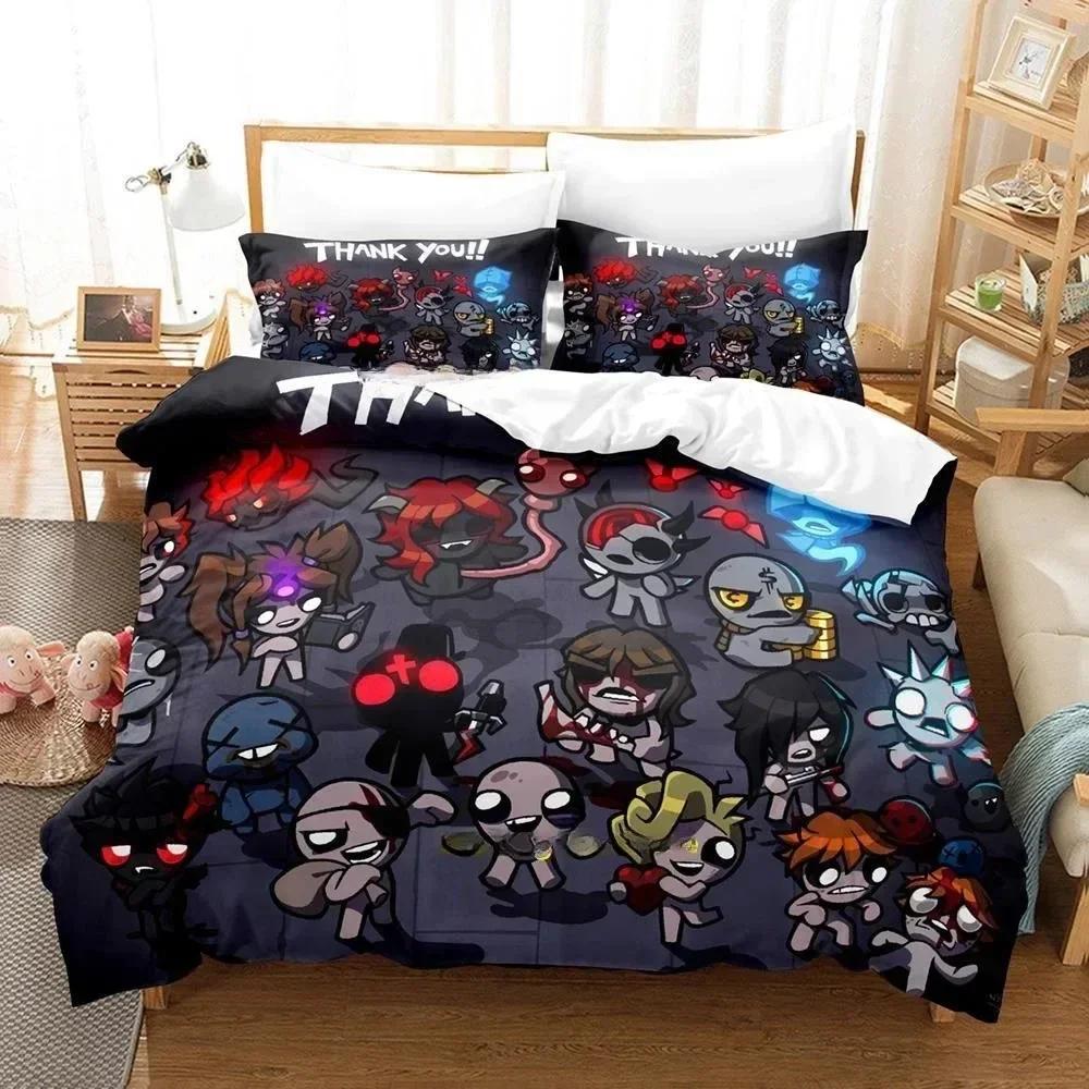 Hra s 3D tiskem The Binding of Isaac Povlečení Jednolůžková souprava s manželskou postelí velikosti Queen Souprava přikrývek do ložnice pro dospělé