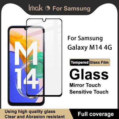 For Samsung Galaxy M14 4G Glass IMAK Full Coverage Tempered Glass Film Pro+ Series