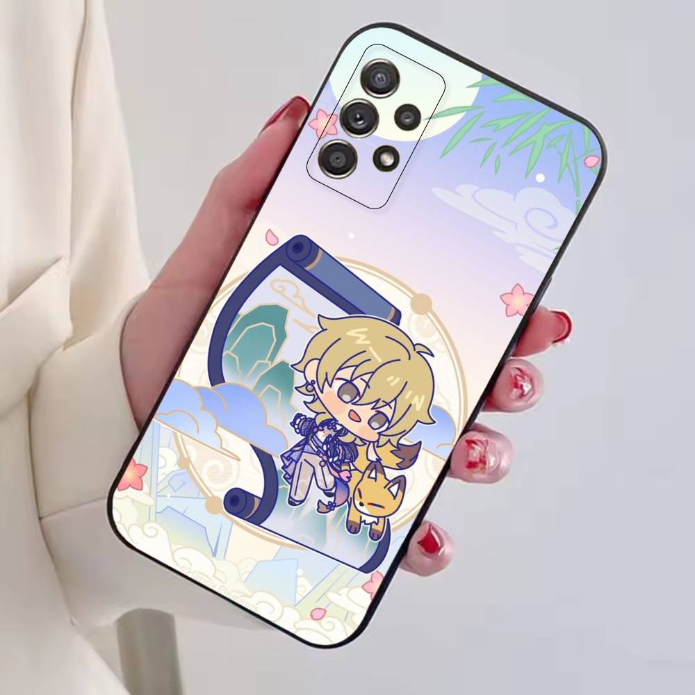 Ensemble Stars Game Hakaze Kaoru Phone Case For Samsung S25,S24,S21,S22,S23,S30,Ultra,S20,Plus,Fe,Lite,Note,10,Black Cover