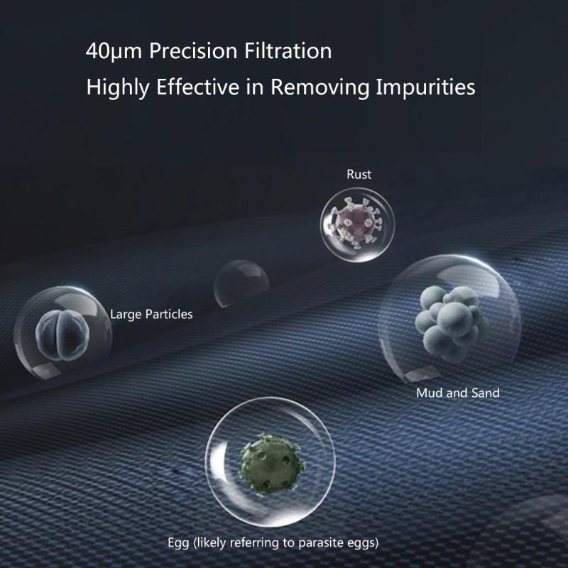 Universal 3/4inch Or 1/2inch Threaded Backwash Sediment Filter with Pressure Gauges for Whole Houses Water Systems