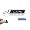 3D Metal N LINE Grille Emblem Rear Trunk Body Badge Sticker