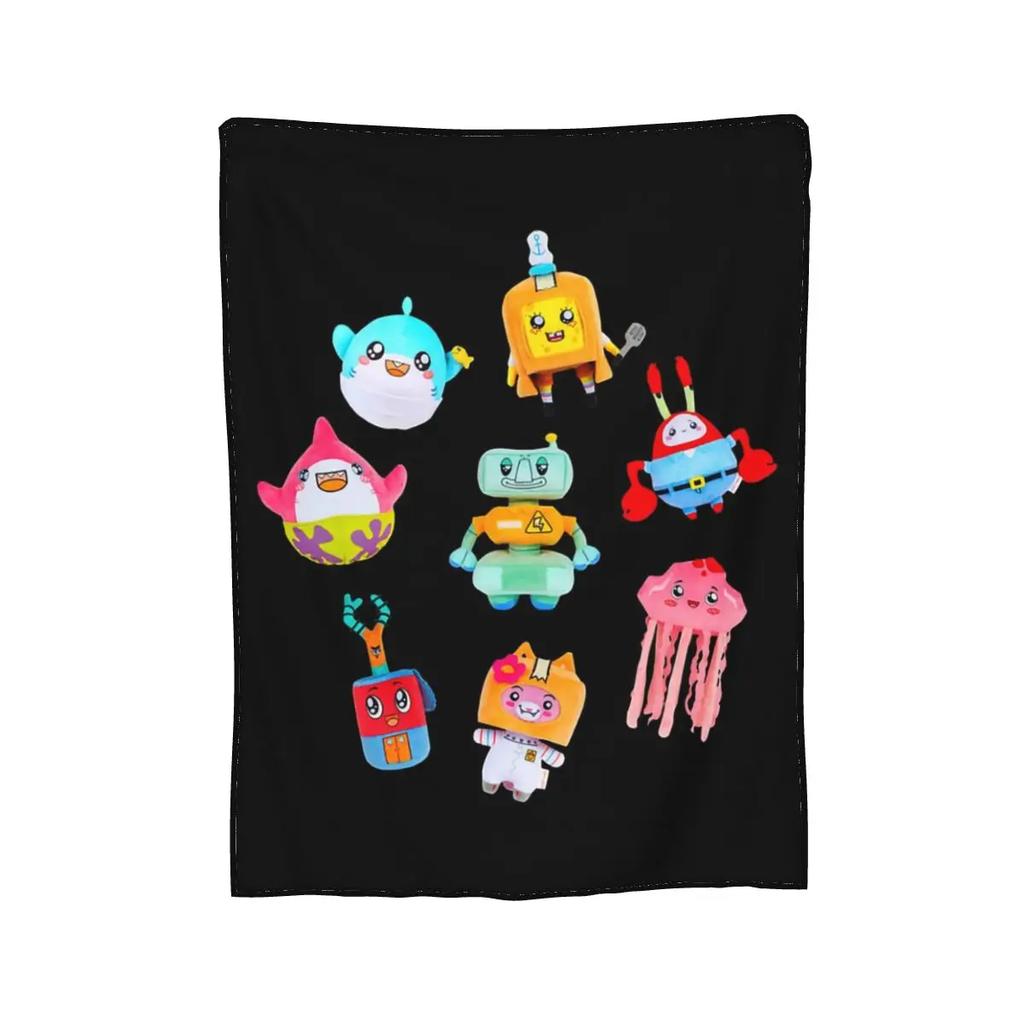 Rocky Lankybox Lanky Box Blankets Soft Warm Flannel Throw Blanket Cover for Bed Living Room Picnic Travel Home Sofa