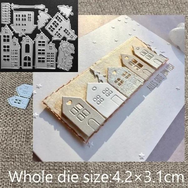 New Design Craft Metal Cutting Die Cut Dies House Building Decoration Scrapbook Album Paper Card Craft Embossing Die Cuts