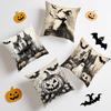 Pumpkin Witch Castle Ghost Pillowcase Printed Polyester 45X45Cm Throw Pillowcover Decorative Sofa Cushion Pillowslip Home Decor