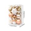 Christmas Balls Tree Ornament Pendants Assorted Champagne Color for Door Knobs