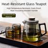Thickened Glass Tea Separation Teapot Heat Resistant Kung Fu Tea Set Coffee Pot  Office Teapot