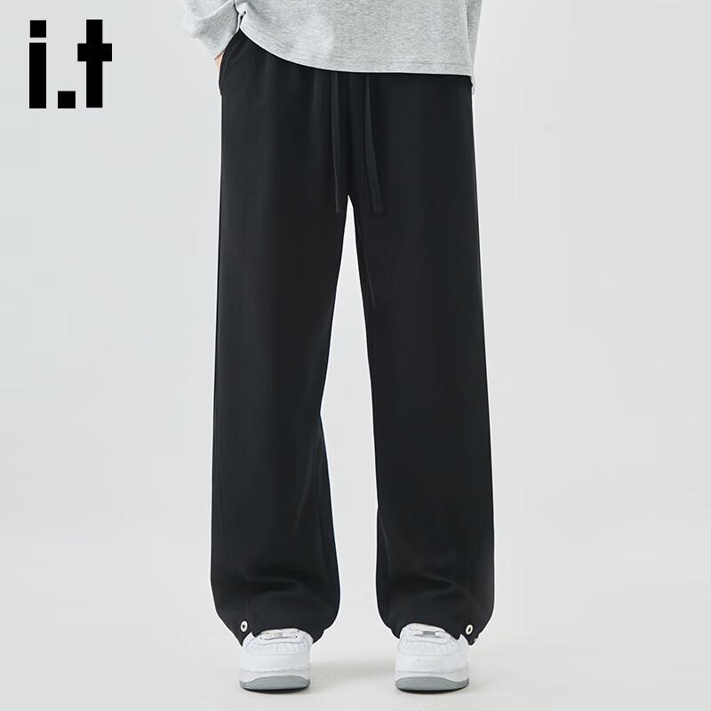 CHOCOOLATE Herren lässige Hose im japanischen Stil, locker fallend, gerade geschnitten