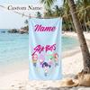 SAJA BOYS Custom Name Printed Beach Towel Personalized Soft Towel For Swimming Beach Travel
