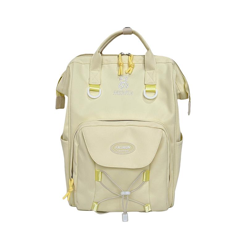 Рюкзак школьный высокой ценности Кремовый Милый Универсальный Рюкзак для Старшей школы Колледжа Школьный рюкзак Женский Дофаминовый рюкзак