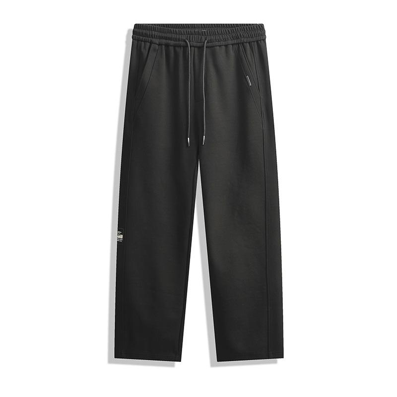 

Men s spring and autumn new casual sweatpants loose and versatile solid color blue and young straight sweatpants trousers men M