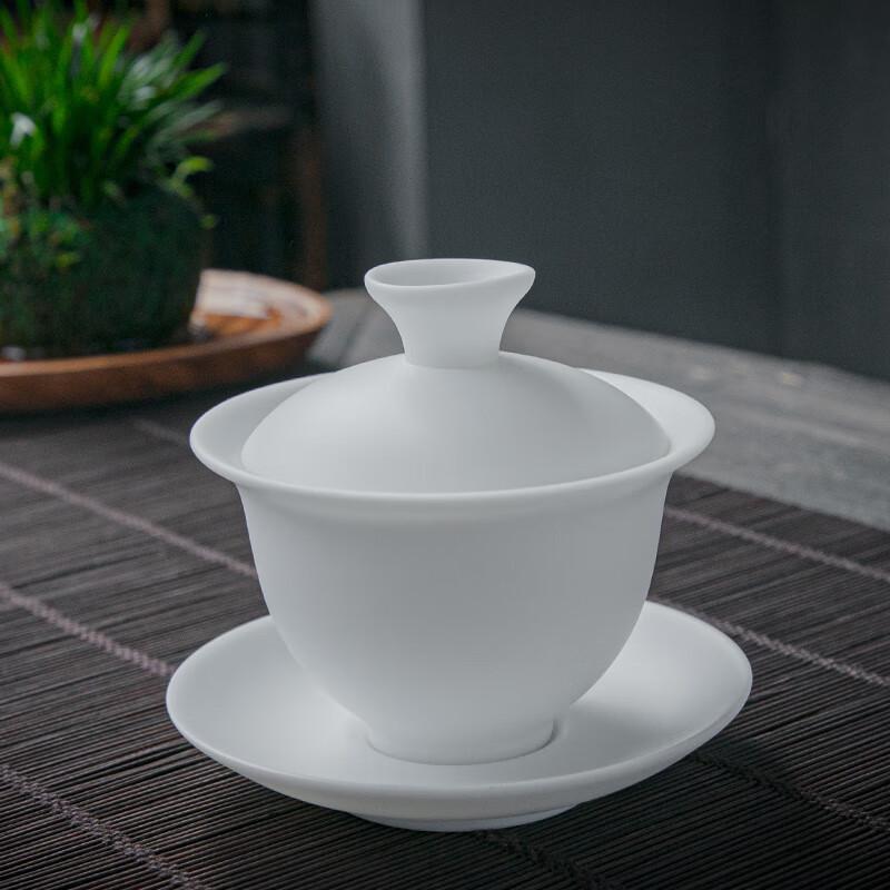 Tuopai 10-Piece Mutton-Fat Jade Porcelain Tea Set