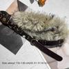 Faux Fur Waist Chain Punk Fur Waistband New PU Leather Fur Belt  Hiphop