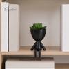 Office Desk Planter 3D Printed Sitting Human Figure Succulents Planter, 2-in-1 Desktop Pot & Decor Ornament, Matte Finish Flowerpot One-Piece