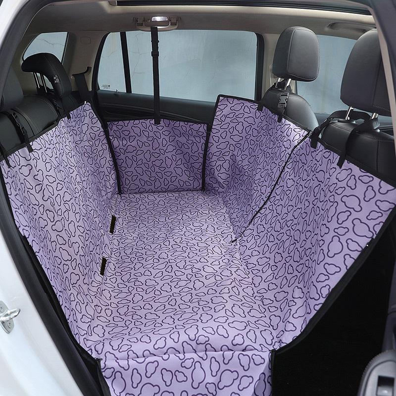 Dog Double-Layer Dirt-Resistant Car Seat Pad for Pets - Back Seat Cushion with Open Hole Design