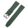 Natural Green Fluoro Rubber Watchband 18 20 22mm Black Blue Gray Brown Swift Bar Pin Clasp Strap Fit For Seiko RX Tissot Watch