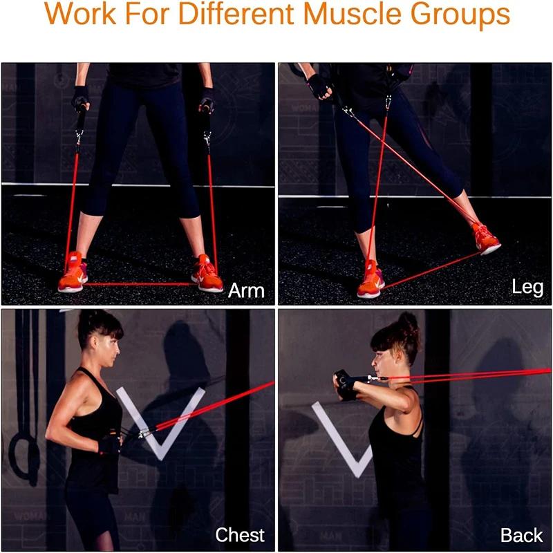 Sport Rubber Band for Fitness Equipment Resistance Bands Elastic Band for Pulling Up Gym Exercise Training Portable Body Sports 3