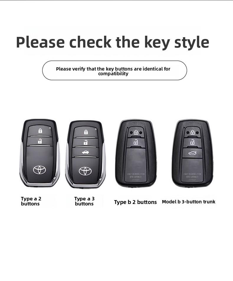 Car Key Case Buckle for Toyota Highlander Camry Rongfang WJHDU7 Asia Longwei Landa 2025 Suitable for Toyota Key Accessories