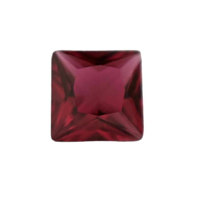 

Square Right Angle Color Glass Combination Princess Square Carved Pointed Bottom Ornament Crafts Diamond Wuzhou Artificial Gemstone 5# rose red glass 9*9mm