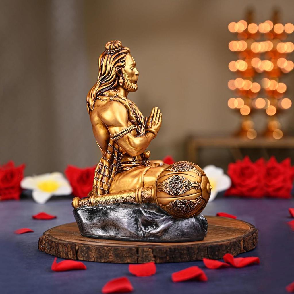 Hanuman Murti Mahabali Hanuman Bajrangbali Idol Sankat Mochan Balaji Idol Bahubali Hanuman Bajrangbali Statue with Gada for Car
