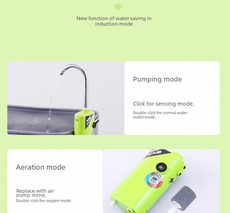 Smart Induction Fishing Pump: Multi-Function Water Extractor & Oxygenator