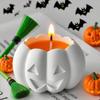Top Quality Silicone Mold Spooky Halloween Pumpkin Candle Room Aromatherapy DIY Pumpkin Candlestick Candle Mould for Haunted