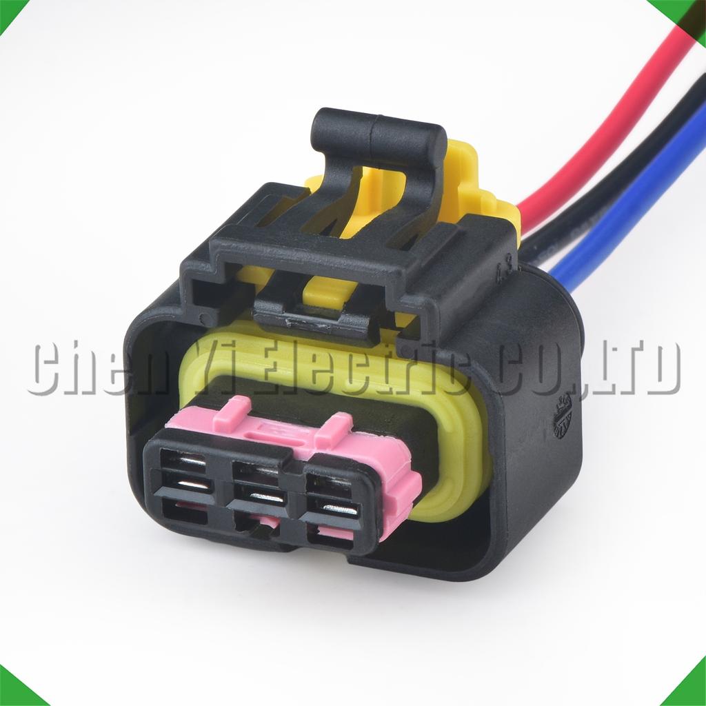 3 Pin Automotive Connectors 1.4T Turbine Turbo Intercooler Intake Pressure Sensor Wire Harness Plug 4410810 4410811 For Fiat