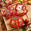 Embroidery 2026 Lucky Bag Chinese Style Zodiac Horse Ornaments Red Envelope Bag  Spring Festival