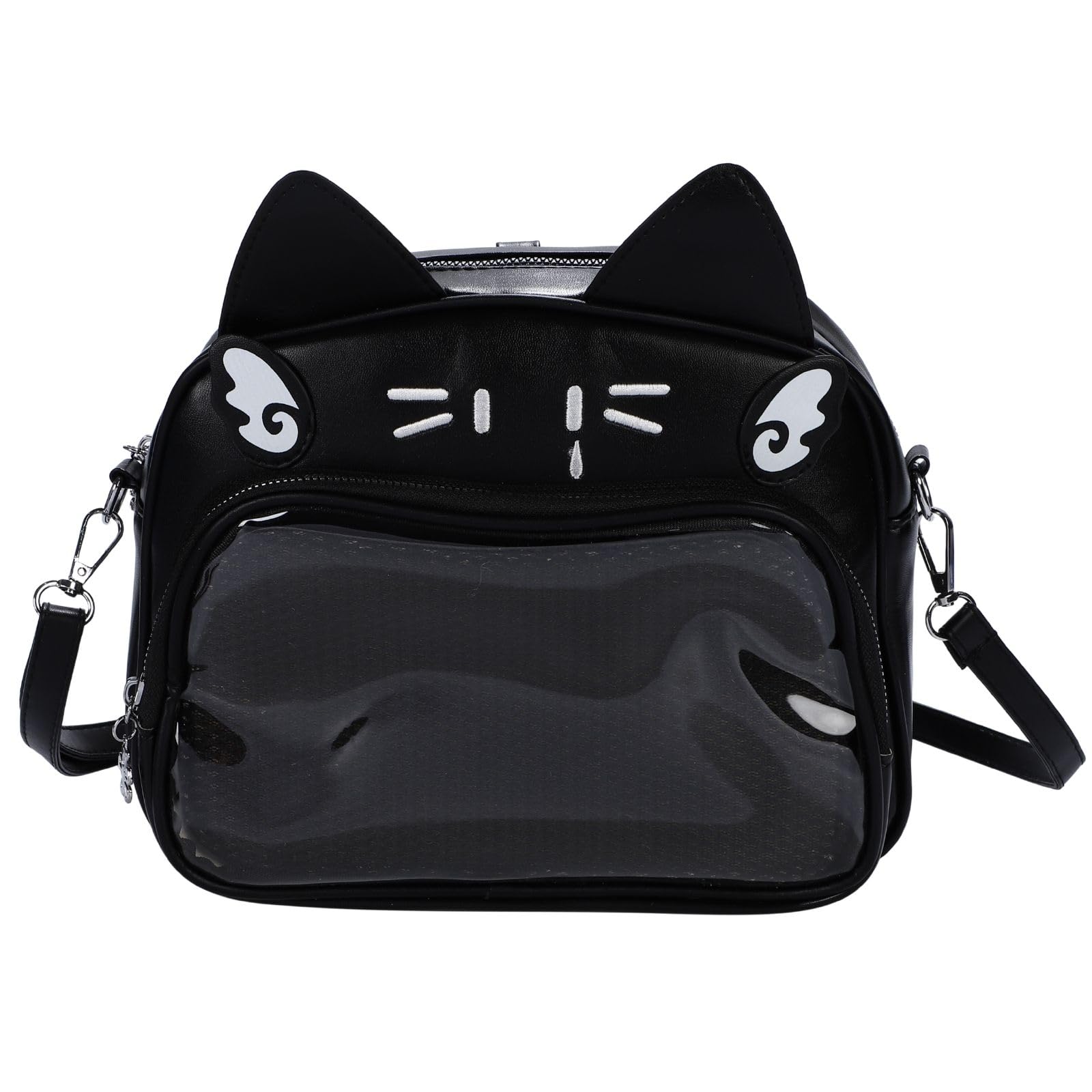 

Харудзио Ита Бэг Наплечная Сумка Кот Ошикацу Черный и Плюшевый Популярная Сумка Сумка, Дизайн, Маленькая, Мини, Сумка, В форме кота, Белая, Игрушка, Кошелек, Милая, Стильная, чёрный