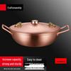 Sule Hand-Hammered Copper Hot Pot with Divider