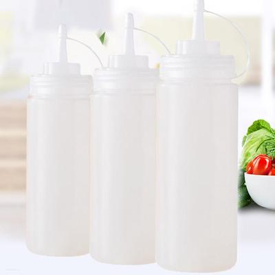 240ml Plastic Transparent Sticlă cu Presare Squeezy pentru Sos Ketchup Dispenser Mayo Sticle de Bucătărie Z4W5