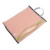 Translucent Mesh Storage Bag Portable Zipper Handbag Functional Cosmetic Pouch Pencil Case Documents Paper Organizer