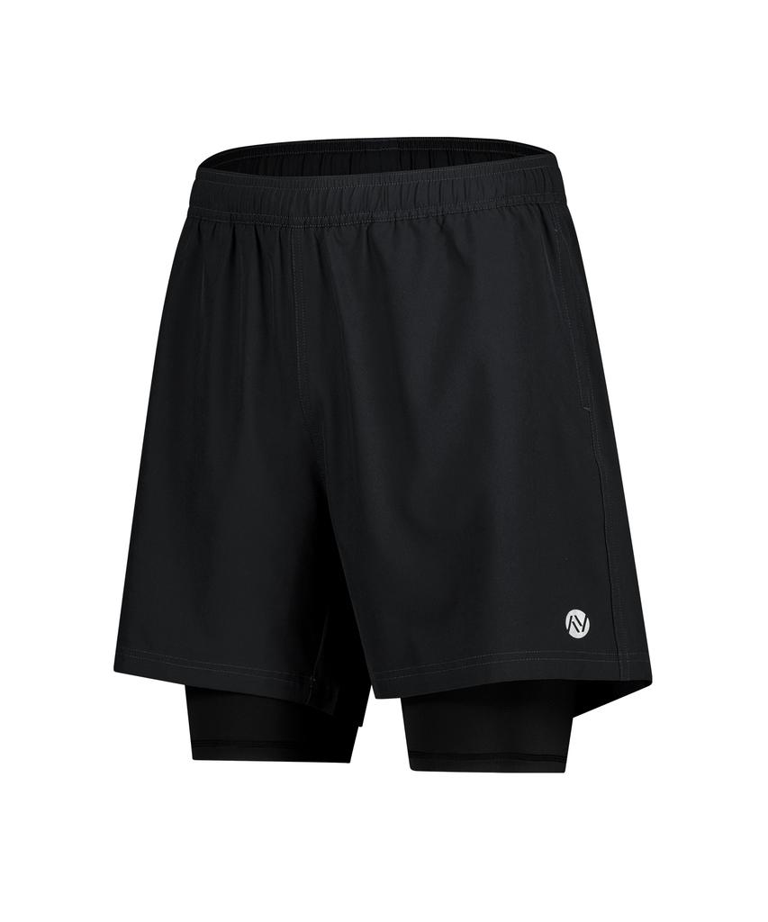 Leijibi Compact 2-In-1 Running Shorts Men'S & Women'S Sports Shorts Leggings (Health, Water, Workout) Pants M 2 Colors
