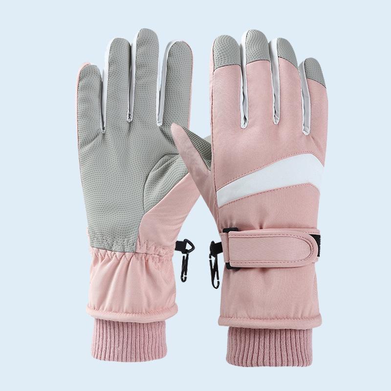 Vodotěsné dotykové cyklistické a lyžařské rukavice, větruodolné a teplé na podzim a zimu