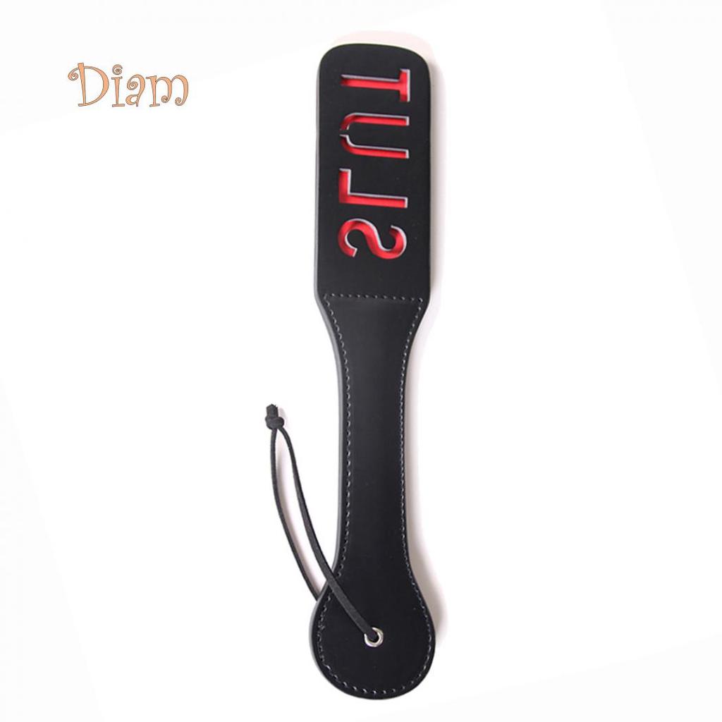 Lollipops Sex Double-deck Slave Paddle Butt Whip Faux Leather Spanking Flogger Bondage