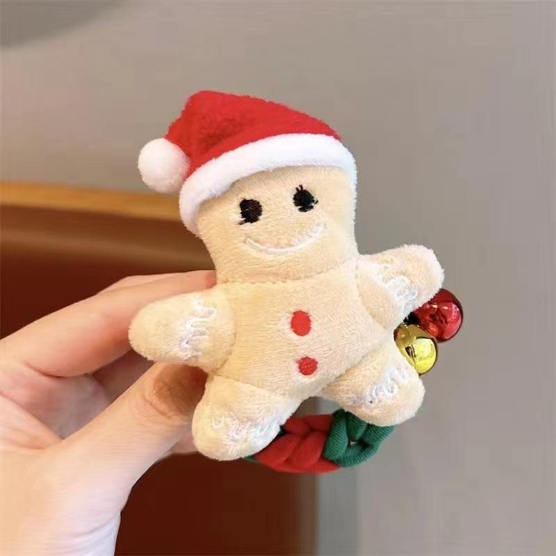 Cute Hair Ties Toddler Christmas Hair Accessories, Elastic No Damage for Girls Kids Ponytail Holders New Year Holiday Hair Bands