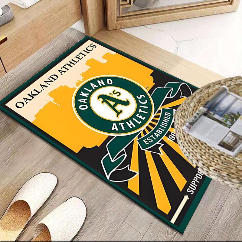 Oakland Team Carpet, Kitchen Rugs, Yoga Mat, Non-Slip Mats, Rug for Bathroom, Living Room Bedroom, Camping Rugs Christmas Gift