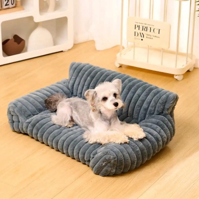 Cat Nest Winter Warm Dog Sofa Nest All Seasons Universal Pet Nest Cushion Straight Rabbit Hair Sofa Bed